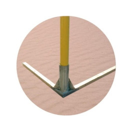 Ворота со стаканами для пляжного футбола 5,5х2,2м d-80мм