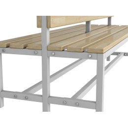 Скамейка для раздевалки двухсторонняя 2,0 м (островная)