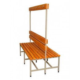 Скамейка с вешалкой двухсторонняя 2,0 м (островная)