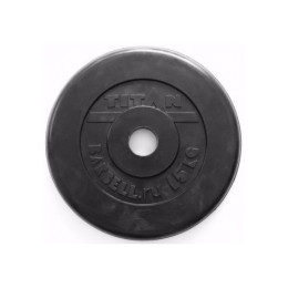 Диск обрезиненный 15 кг (d=51 мм) TITAN