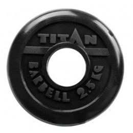 Диск обрезиненный 2,5 кг (d=51 мм) TITAN