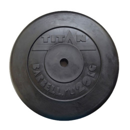 Диск обрезиненный 20 кг (d=51 мм) TITAN