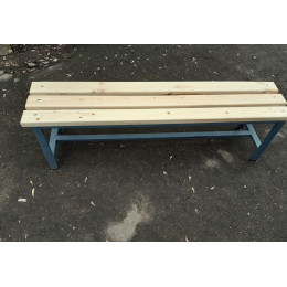Скамейка для раздевалок (кушетка) 1,5 м — без спинки