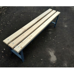 Скамейка для раздевалок (кушетка) 1,5 м — без спинки