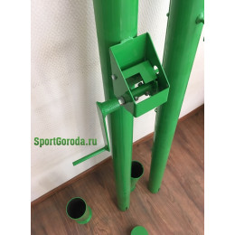 Стойки для большого тенниса со стаканами (скрытый механизм)