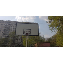 Стойка баскетбольная уличная стационарная (вынос 1,2 м)