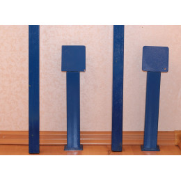 Стойки для бадминтона стационарные (со стаканами)