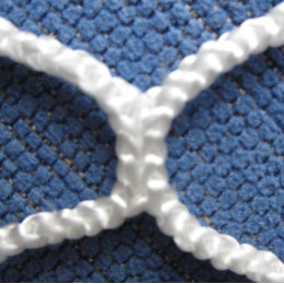 Сетка для хоккейных ворот Профи 4,0 мм (пара)