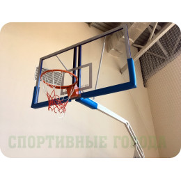 Стойка баскетбольная мобильная складная (вынос 1,65 м)