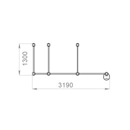 Уличный комплекс №10 (Шведская стенка + Брусья)
