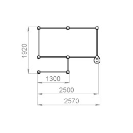 Уличный силовой комплекс (Брусья + 3 Турника)