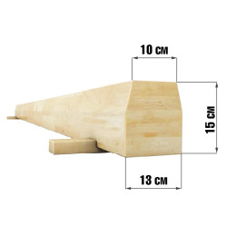 Бревно гимнастическое напольное 3 м (укороченное)