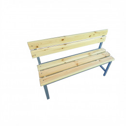 Скамейка со спинкой для раздевалок 1,5 м (односторонняя)