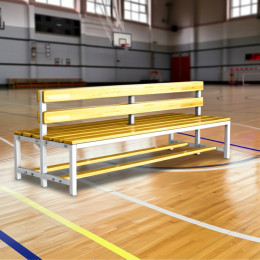 Скамейка для раздевалки двухсторонняя 2,0 м (островная)