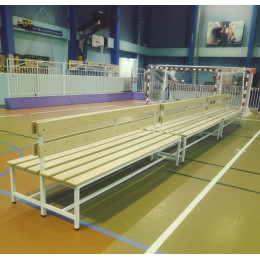 Скамейка для раздевалки двухсторонняя 2,0 м (островная)