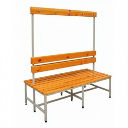Скамейка с вешалкой двухсторонняя 2,0 м (островная)