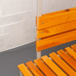 Скамейка с вешалкой двухсторонняя 2,0 м (островная)