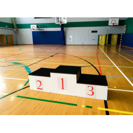 Пьедестал почета 3-х секционный (с ковролином)