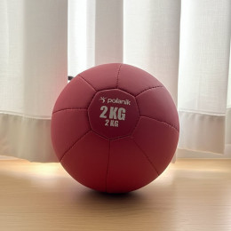 Медицинбол 2 кг, искусственная кожа