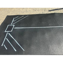 Коврик для отжиманий с разметкой (для сдачи нормативов)